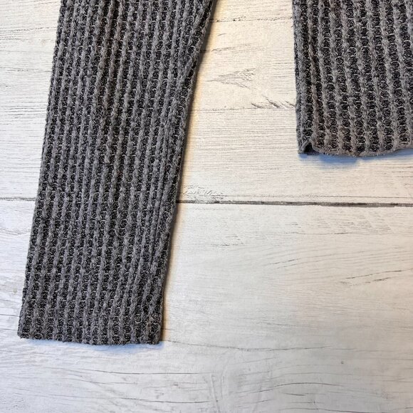 BP Top Womens Size Small Gray Nordstroms Button Down Waffle Knit V Neck Academia - Picture 6 of 15